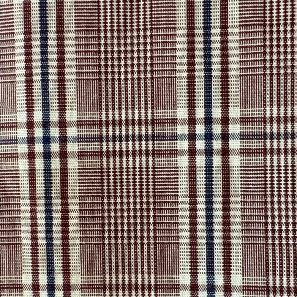 IZOD Men's Casual Maroon/Navy/white Checkered/plaid Shirt Size XL - Picture 4 of 9